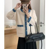 デニムトリムニットジャケット | SpRay | 詳細画像5 