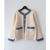 デニムトリムニットジャケット | SpRay | 詳細画像6 