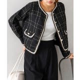 ラメツイードノーカラージャケット | SpRay | 詳細画像3 