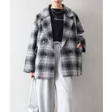 フェイクウール チェックBIGジャケット | SpRay | 詳細画像9