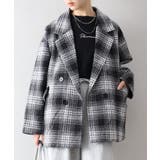 フェイクウール チェックBIGジャケット | SpRay | 詳細画像10