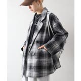 フェイクウール チェックBIGジャケット | SpRay | 詳細画像11