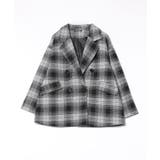 フェイクウール チェックBIGジャケット | SpRay | 詳細画像15