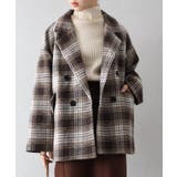 フェイクウール チェックBIGジャケット | SpRay | 詳細画像2