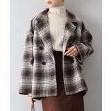 フェイクウール チェックBIGジャケット | SpRay | 詳細画像3