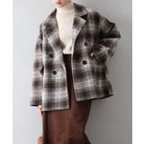 フェイクウール チェックBIGジャケット | SpRay | 詳細画像4