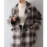 フェイクウール チェックBIGジャケット | SpRay | 詳細画像6