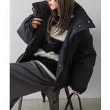 ブラック | スタンドZIPフェイクダウン | SpRay