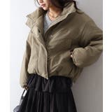 カーキ | スタンドZIPフェイクダウン | SpRay