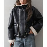 フェイクレザーボアZIPブルゾン | SpRay | 詳細画像9 