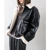 フェイクレザーボアZIPブルゾン | SpRay | 詳細画像15 