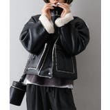 フェイクレザーボアZIPブルゾン | SpRay | 詳細画像17 