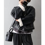 フェイクレザーボアZIPブルゾン | SpRay | 詳細画像18 