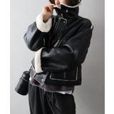 フェイクレザーボアZIPブルゾン | SpRay | 詳細画像19 