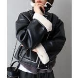 フェイクレザーボアZIPブルゾン | SpRay | 詳細画像20 