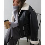 フェイクレザーボアZIPブルゾン | SpRay | 詳細画像25 