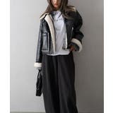 フェイクレザーボアZIPブルゾン | SpRay | 詳細画像29 