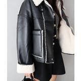 フェイクレザーボアZIPブルゾン | SpRay | 詳細画像32 