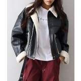 フェイクレザーボアZIPブルゾン | SpRay | 詳細画像40 