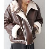 フェイクレザーボアZIPブルゾン | SpRay | 詳細画像42 