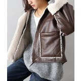 フェイクレザーボアZIPブルゾン | SpRay | 詳細画像44 