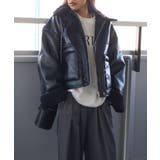 フェイクレザーボアZIPブルゾン | SpRay | 詳細画像56 