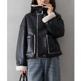 フェイクレザーボアZIPブルゾン | SpRay | 詳細画像5 