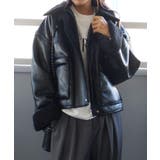 フェイクレザーボアZIPブルゾン | SpRay | 詳細画像57 