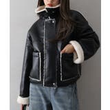 フェイクレザーボアZIPブルゾン | SpRay | 詳細画像7 