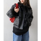 フェイクレザーボアZIPブルゾン | SpRay | 詳細画像85 