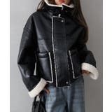 フェイクレザーボアZIPブルゾン | SpRay | 詳細画像8 