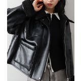 フェイクレザーボアZIPブルゾン | SpRay | 詳細画像93 