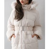 ベルト付中綿フードファーミドルコート | SpRay | 詳細画像10 