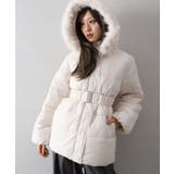 ベルト付中綿フードファーミドルコート | SpRay | 詳細画像13 