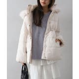 ベルト付中綿フードファーミドルコート | SpRay | 詳細画像14 