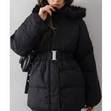 ベルト付中綿フードファーミドルコート | SpRay | 詳細画像25 