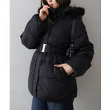 ベルト付中綿フードファーミドルコート | SpRay | 詳細画像26 