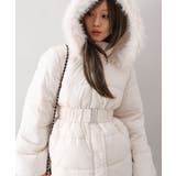 ベルト付中綿フードファーミドルコート | SpRay | 詳細画像2 