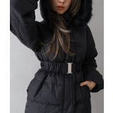 ベルト付中綿フードファーミドルコート | SpRay | 詳細画像30 