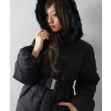 ベルト付中綿フードファーミドルコート | SpRay | 詳細画像31 