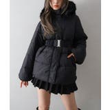 ベルト付中綿フードファーミドルコート | SpRay | 詳細画像33 