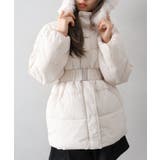 ベルト付中綿フードファーミドルコート | SpRay | 詳細画像34 