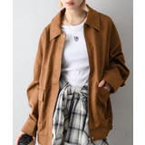 キャメル | ヴィンテージスウェードZIPブルゾン | SpRay