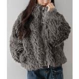 チャコールグレー | MIXシープファージップブルゾン | SpRay