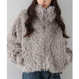 モカ | MIXシープファージップブルゾン | SpRay