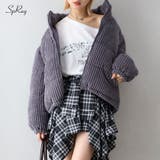 コーデュロイ中綿クロップドブルゾン | SpRay | 詳細画像1 