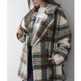 ミント | リングボアチェックビッグジャケット | SpRay