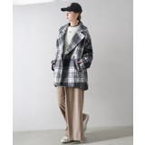 リングボアチェックビッグジャケット | SpRay | 詳細画像4