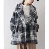 リングボアチェックビッグジャケット | SpRay | 詳細画像7