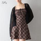 チェック切替ミニキャミワンピース | SpRay | 詳細画像1 